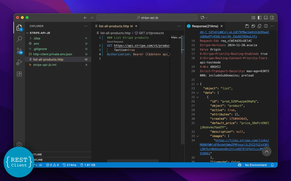 VSCode Rest Client