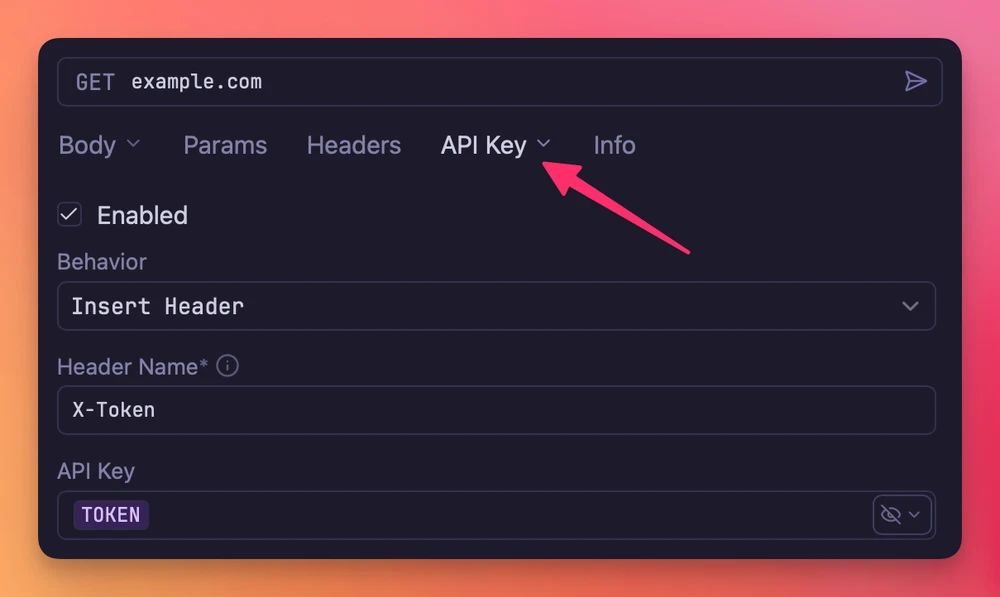 API key auth