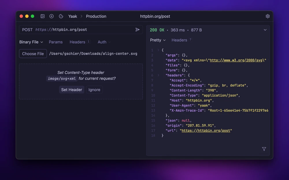 Uploading an SVG file