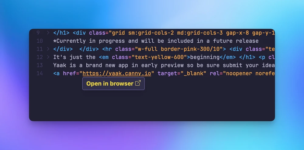 URLs in response body are now clickable, via a tooltip